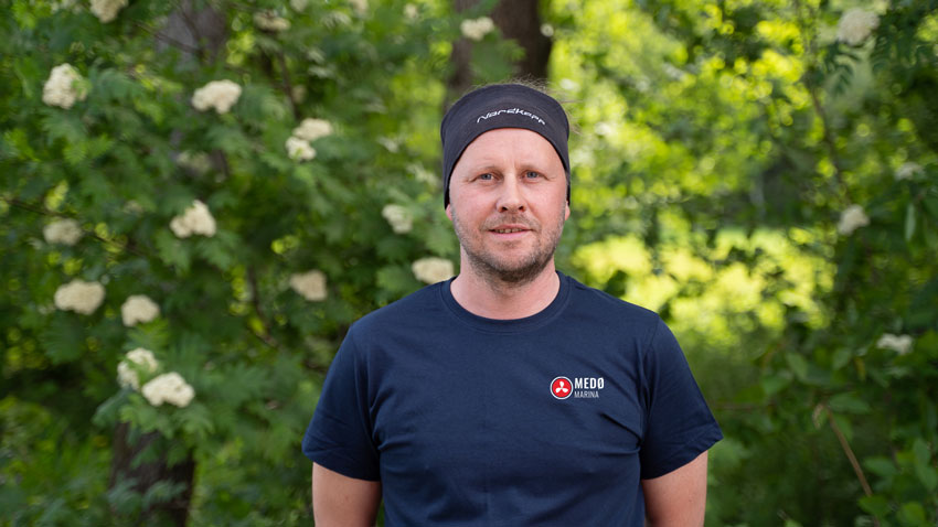 Bjørn Ragnar hos Medø Marina